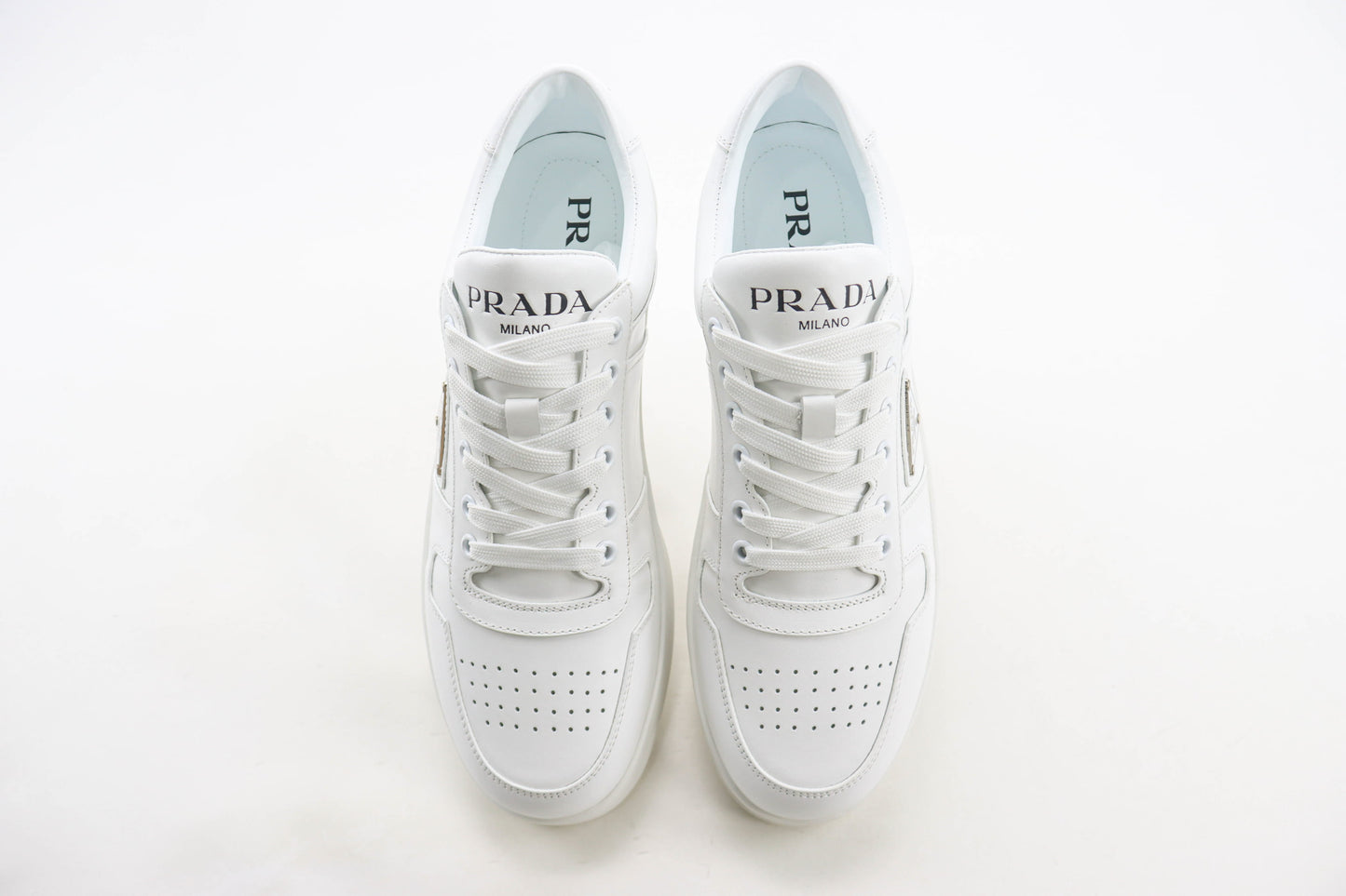 Prada Downtown Low Top Sneakers White