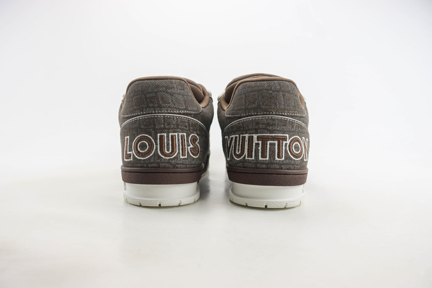 Louis Vuitton LV Trainer Mocha Brown Crocodile