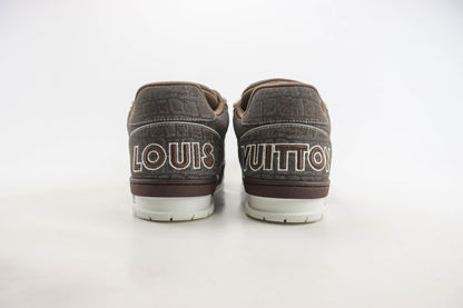 Louis Vuitton LV Trainer Mocha Brown Crocodile