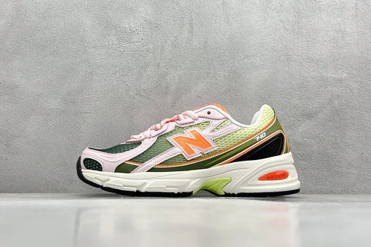 New Balance 740 Concepts Saignée Icy Pink Forest Night Flame Orange Sylvan Green