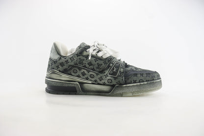 Louis Vuitton LV Trainer Black Monogram Denim