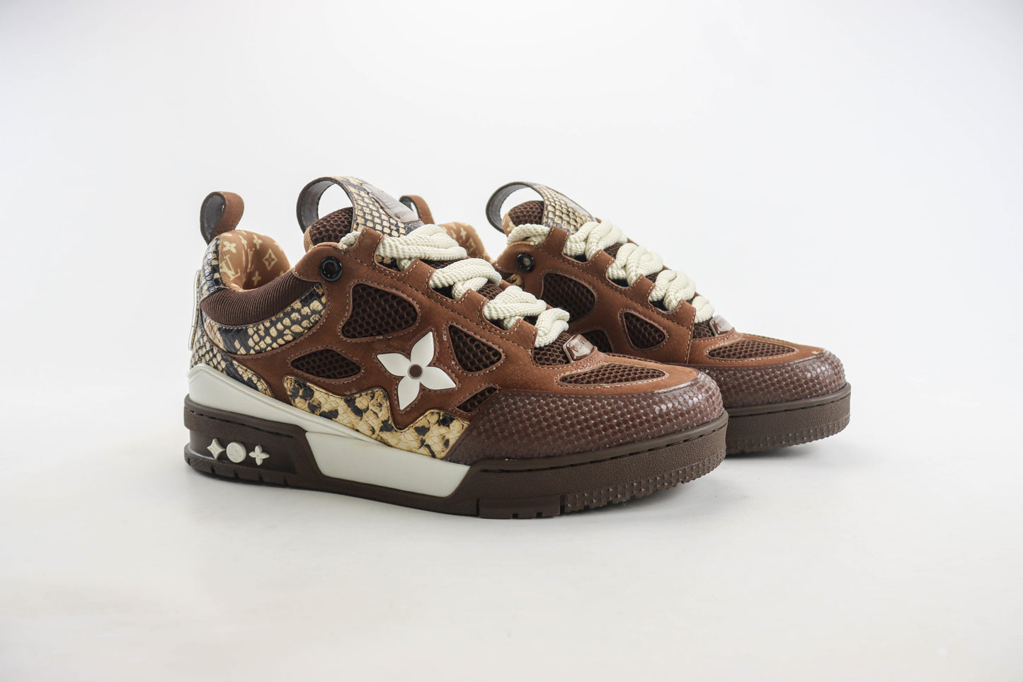 Louis Vuitton Skate Sneaker Brown Snakeskin