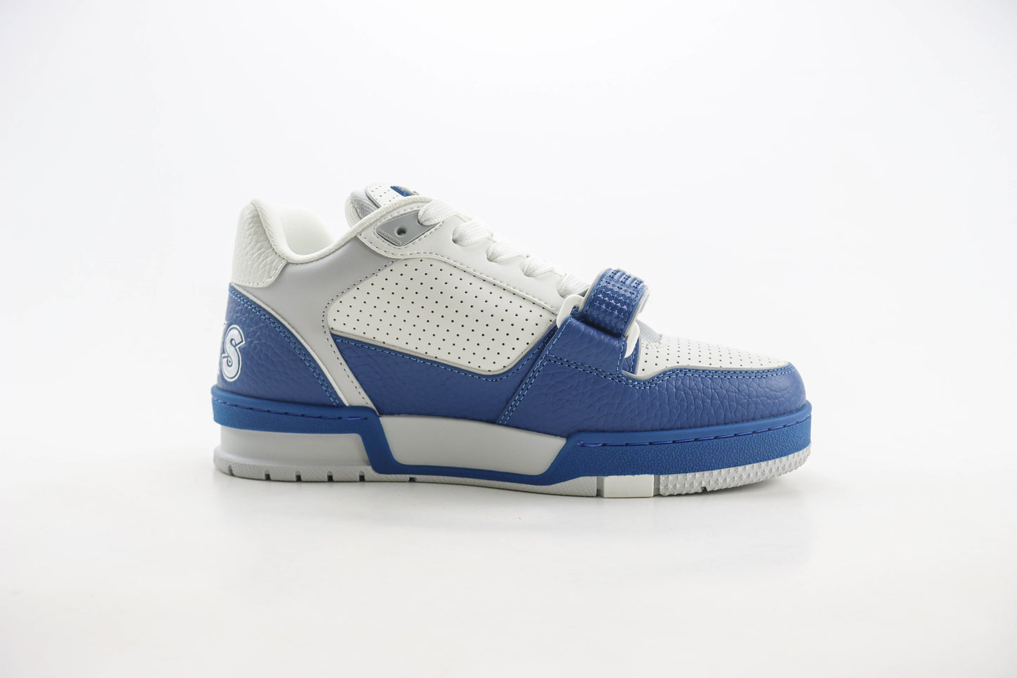 Louis Vuitton LV Trainer Blue Perforated Calf Leather