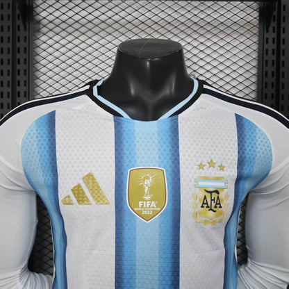 Argentina 2026 World Cup Home Long Sleeve Jersey Player Version Mens