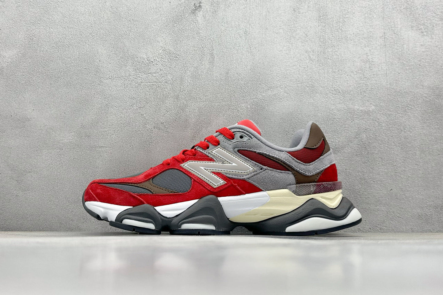 New Balance 9060 Carbon Grey Red