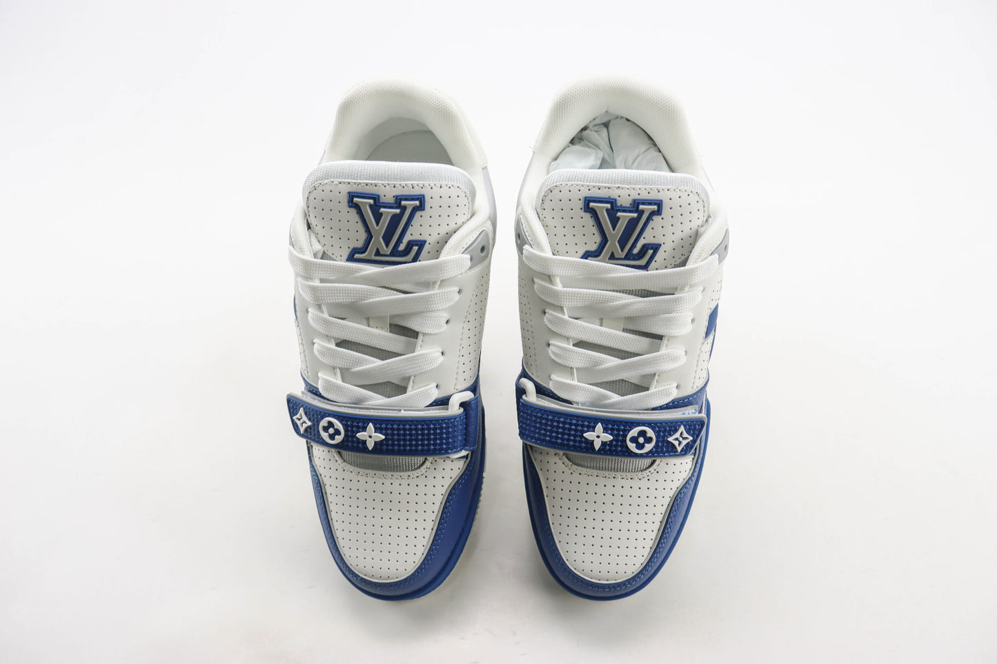 Louis Vuitton LV Trainer Blue Perforated Calf Leather