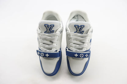 Louis Vuitton LV Trainer Blue Perforated Calf Leather