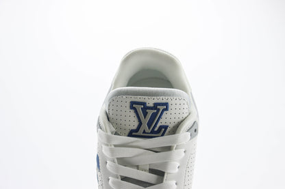 Louis Vuitton LV Trainer Blue Perforated Calf Leather
