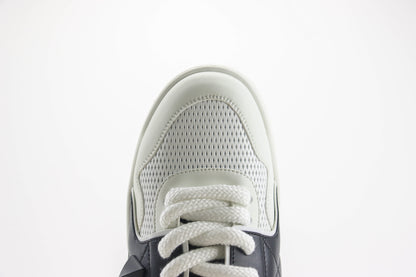 Valentino One Stud XL White Black Nappa Leather