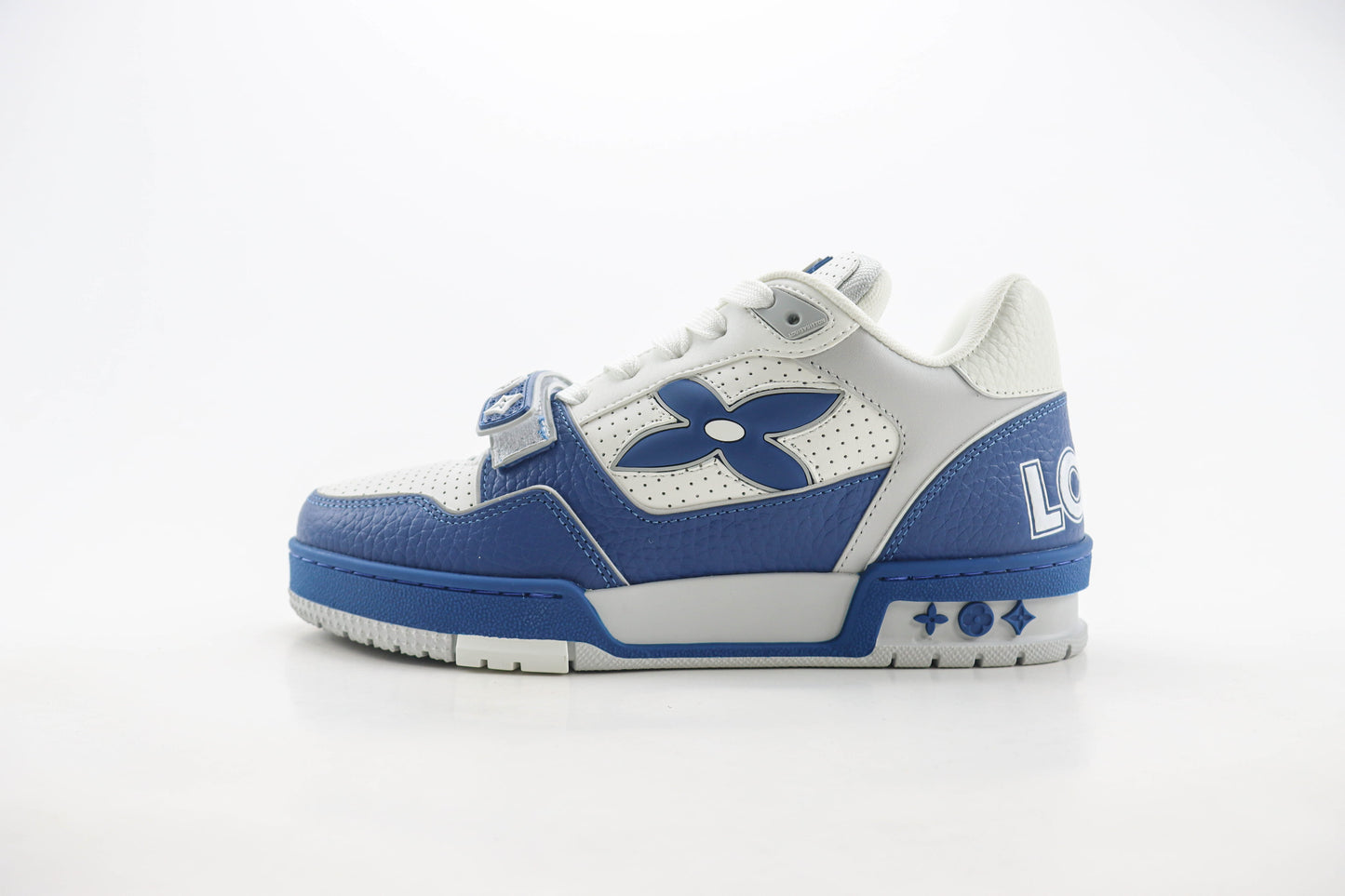 Louis Vuitton LV Trainer Blue Perforated Calf Leather