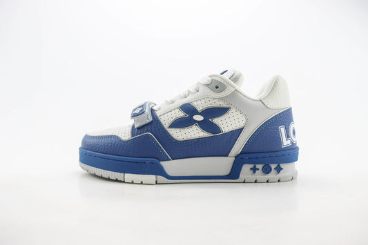 Louis Vuitton LV Trainer Blue Perforated Calf Leather