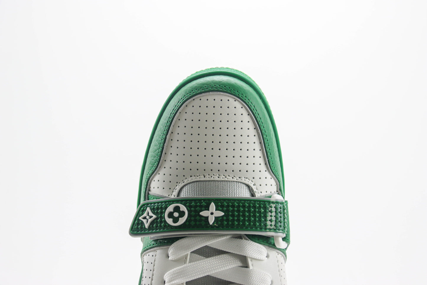 Louis Vuitton LV Trainer Green Perforated Calf Leather