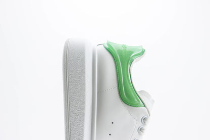 Alexander McQueen Oversized Sneaker Transparent Heel White Green