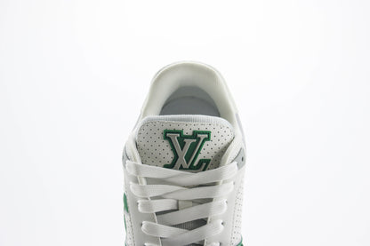 Louis Vuitton LV Trainer Green Perforated Calf Leather