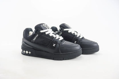 Louis Vuitton Trainer Black Embossed Monogram