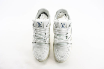 Louis Vuitton Trainer Cream White Grey Signature