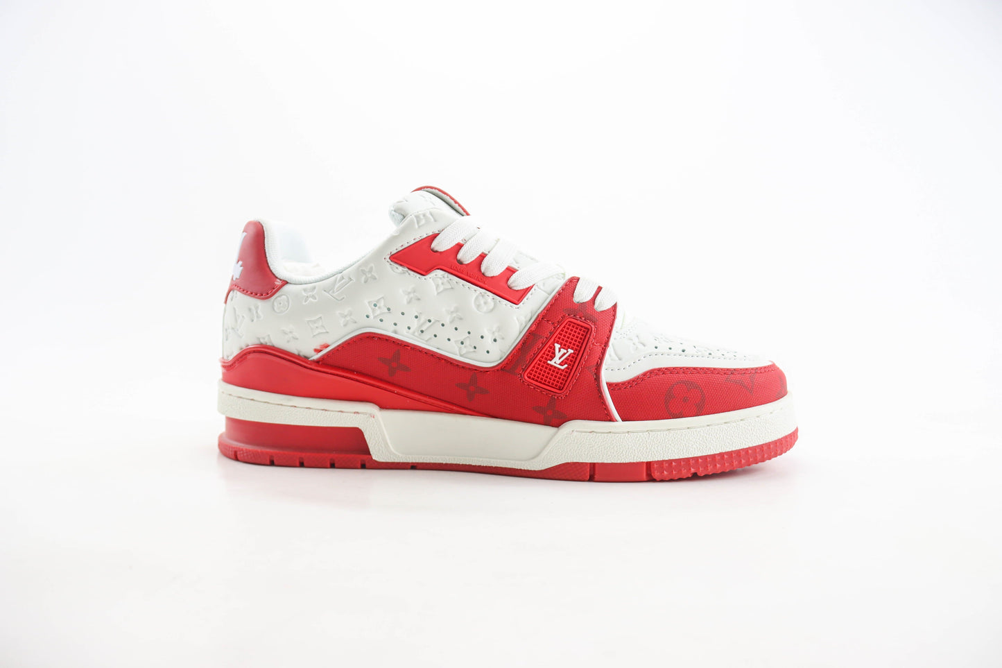 Louis Vuitton Trainer Damier Pop White and Red