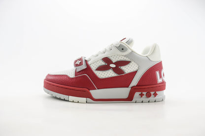 Louis Vuitton LV Trainer Red Perforated Calf Leather