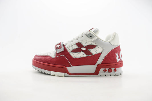 Louis Vuitton LV Trainer Red Perforated Calf Leather