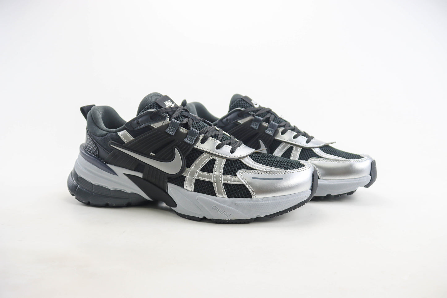 Nike V2K Run Black Metallic Silver