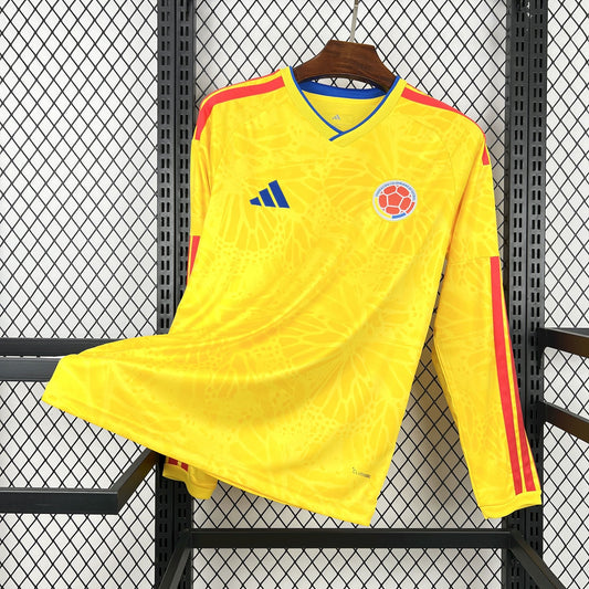 Colombia 2026 World Cup Home Long Sleeve Jersey Mens