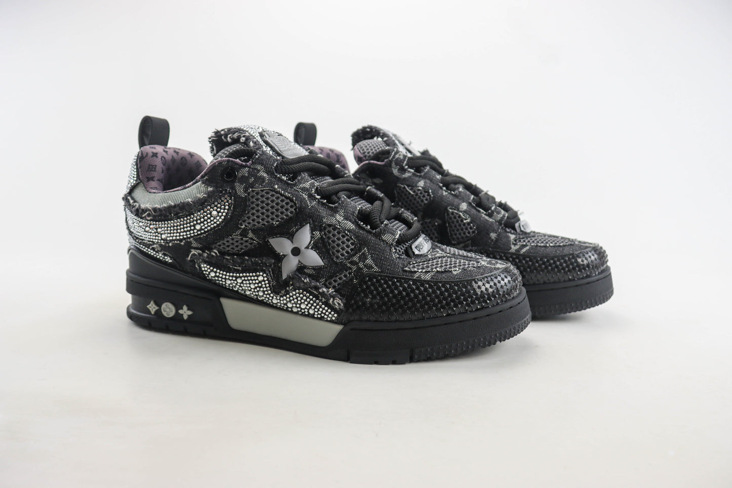 Louis Vuitton Skate Trainer Black Swarovski Monogran