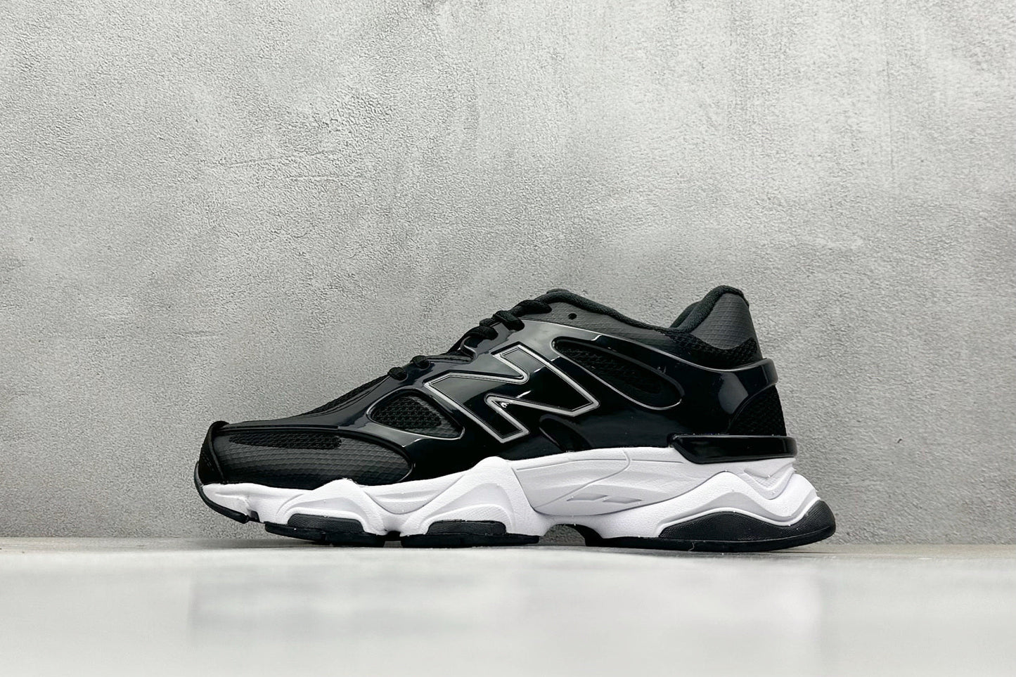 New Balance 9060 X RAINCLOUD Black on White