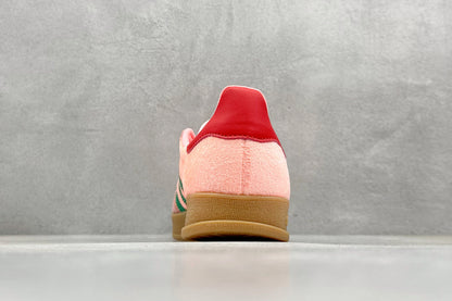 Adidas Gazelle Indoor Court Green Glow Pink Gum