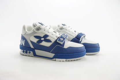 Louis Vuitton LV Trainer Blue Perforated Calf Leather