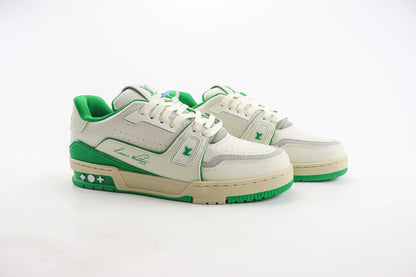 Louis Vuitton Trainer #54 Signature White Green
