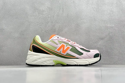 New Balance 740 Concepts Saignée Icy Pink Forest Night Flame Orange Sylvan Green