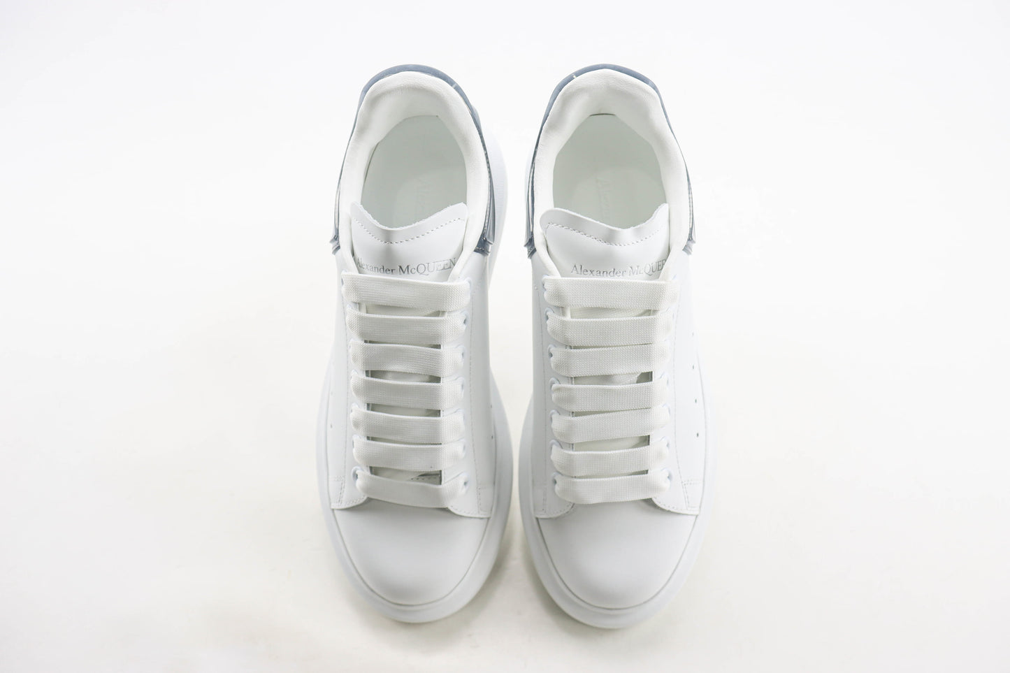Alexander McQueen Oversized Sneaker Transparent Heel White Black