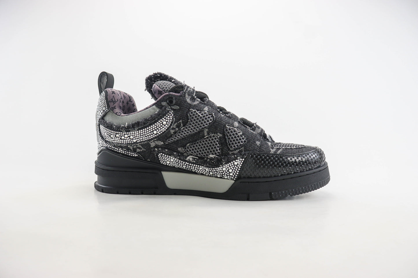 Louis Vuitton Skate Trainer Black Swarovski Monogran