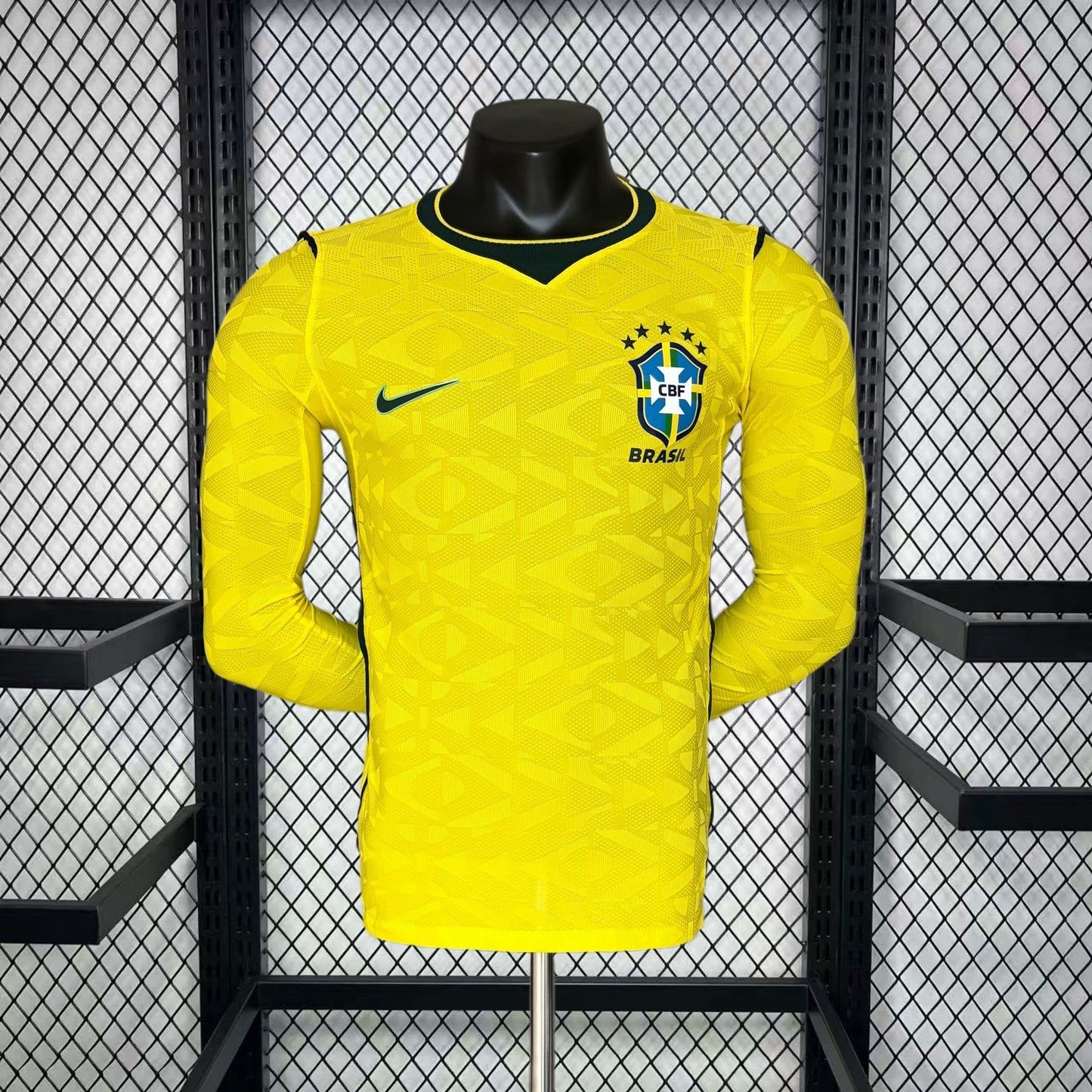 Brazil 2026 World Cup Home Long Sleeve Jersey Player Version Mens