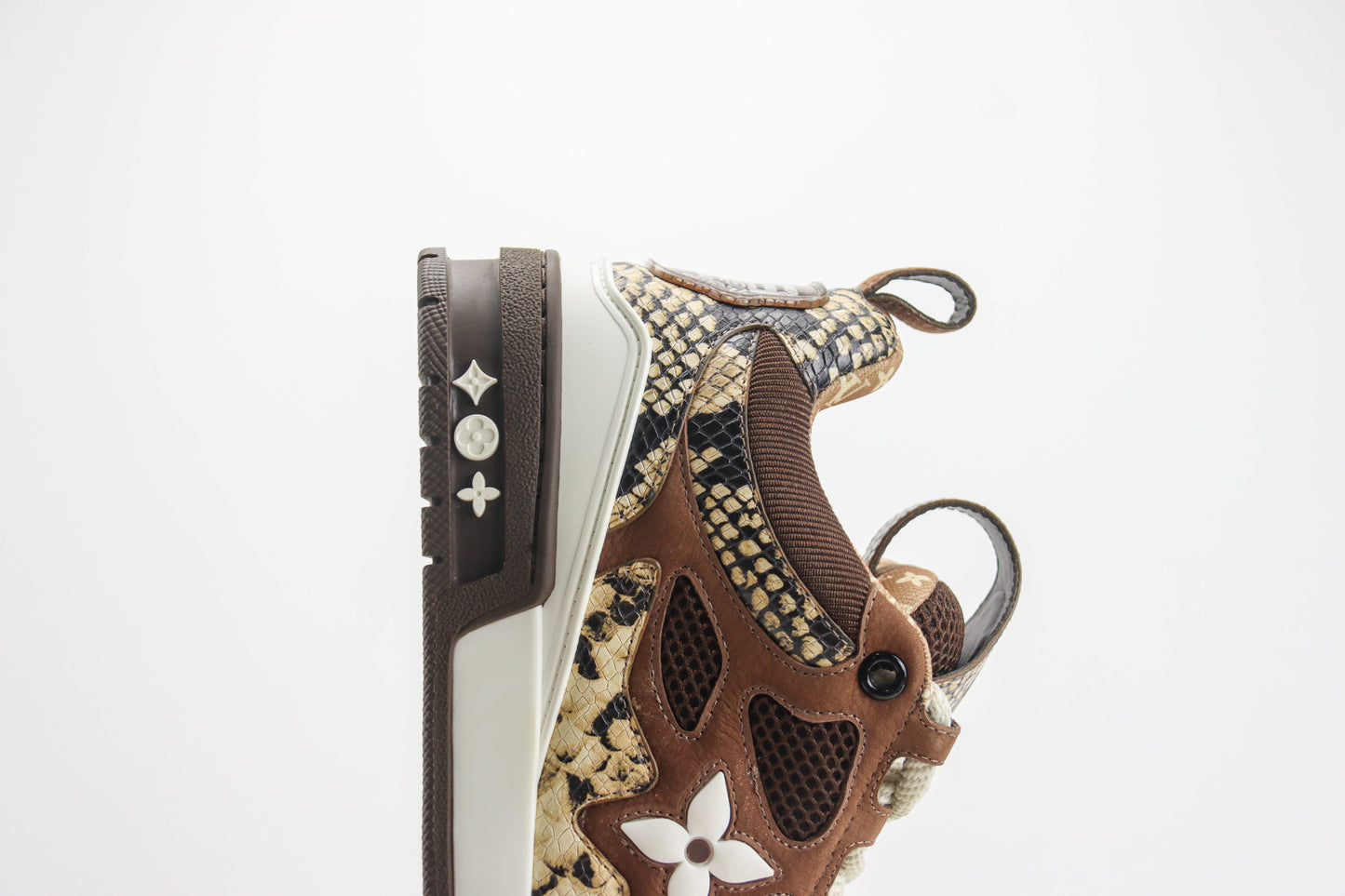 Louis Vuitton Skate Sneaker Brown Snakeskin