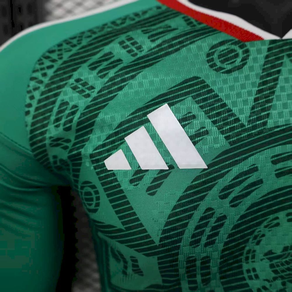 Mexico 2026 World Cup Home Jersey Long Sleeve Jersey Player Version Mens