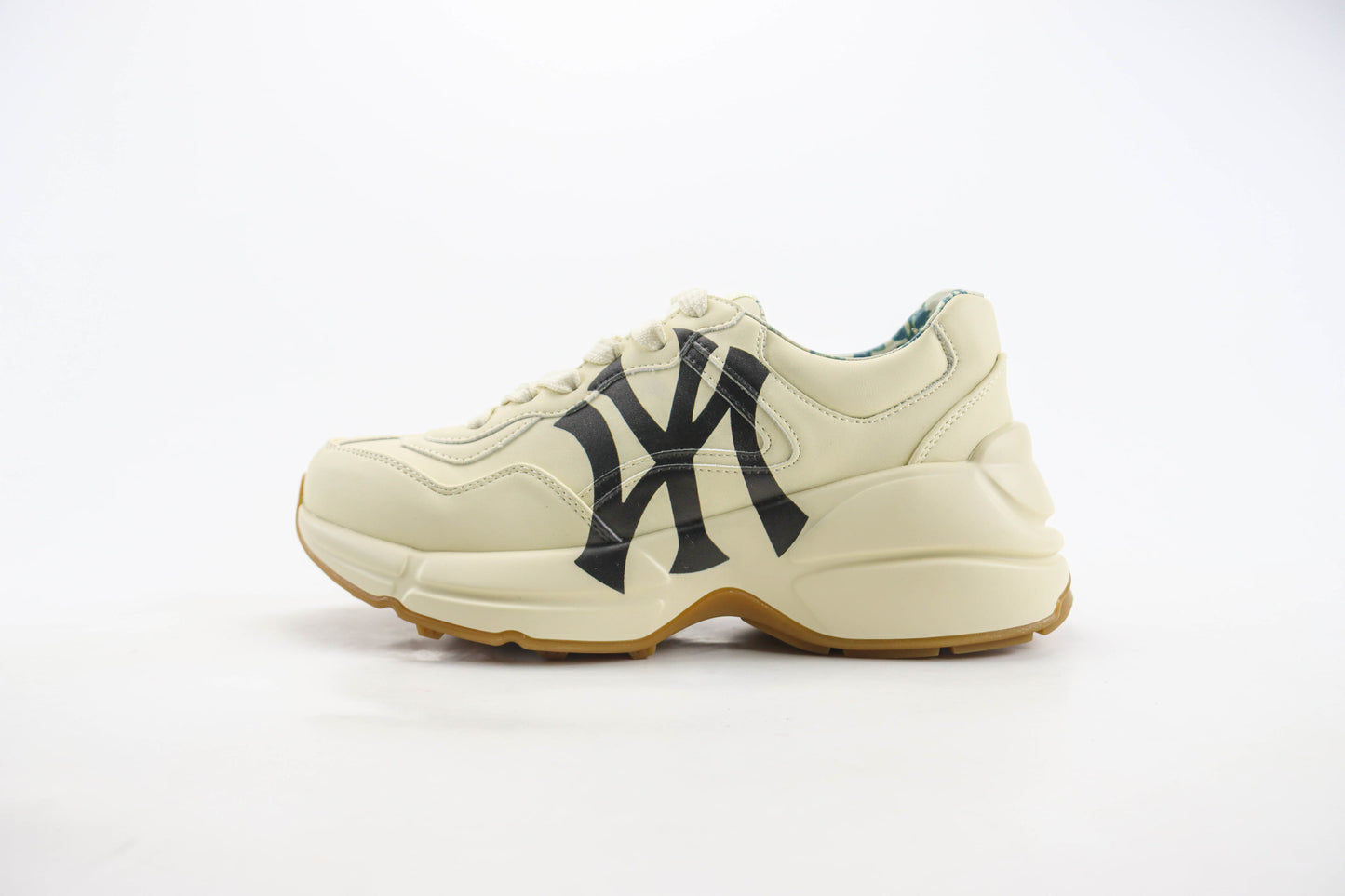 Gucci Mystic Cream Leather NY Yankees Rhyton