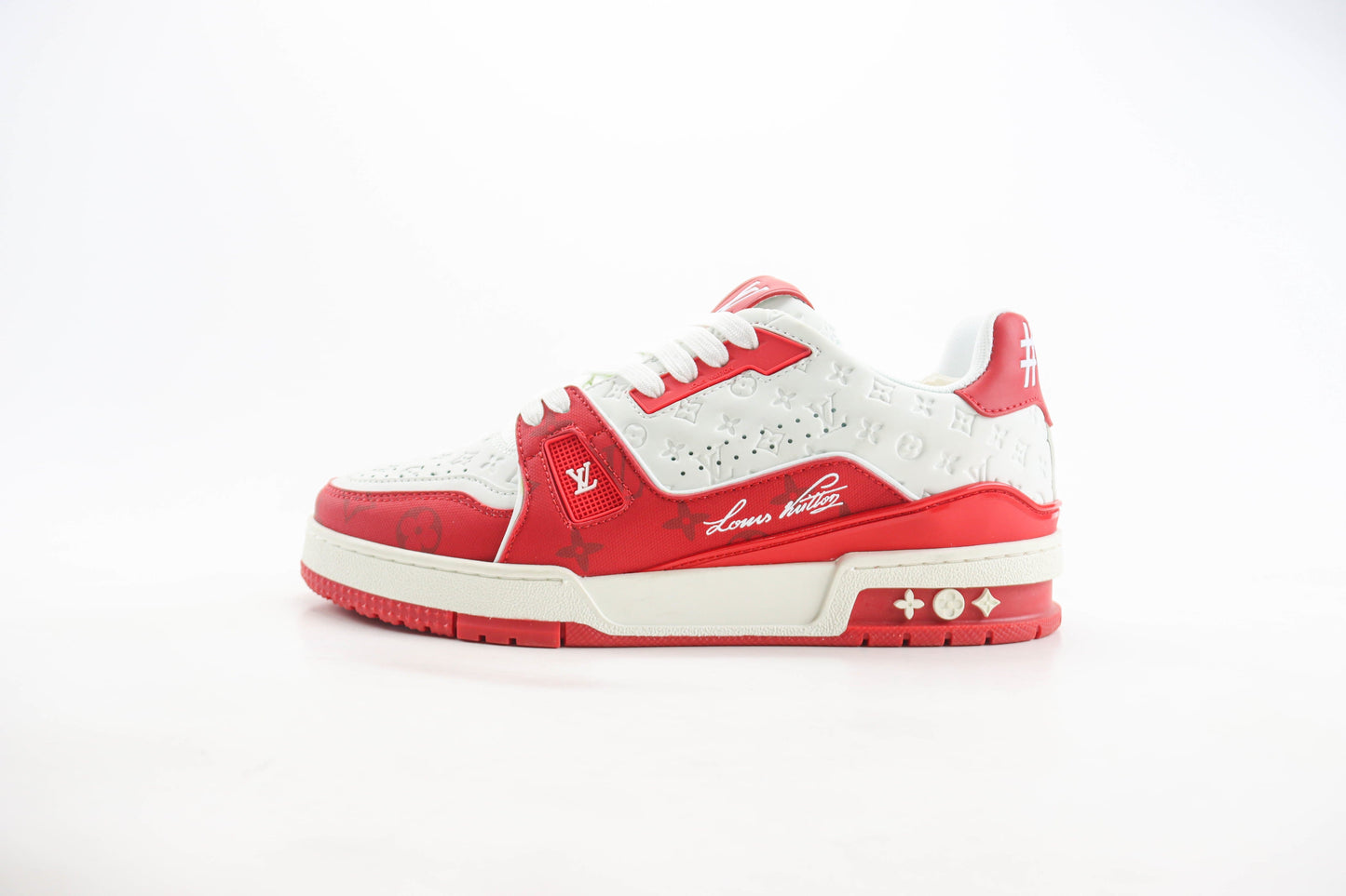 Louis Vuitton Trainer Damier Pop White and Red
