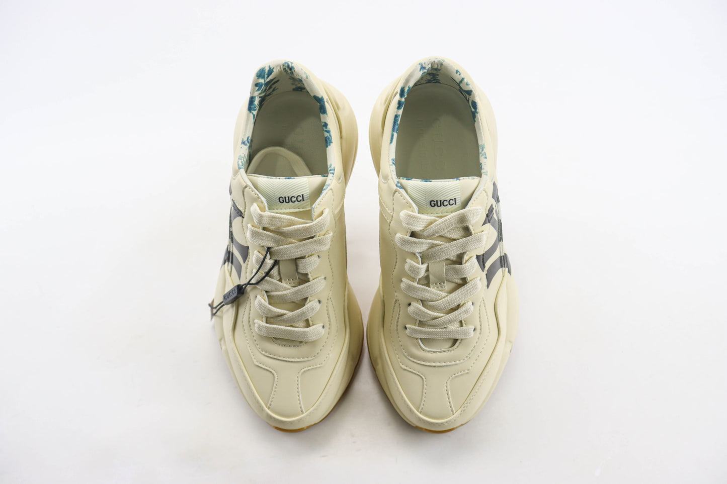 Gucci Mystic Cream Leather NY Yankees Rhyton