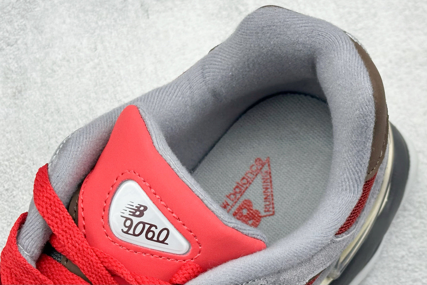 New Balance 9060 Carbon Grey Red