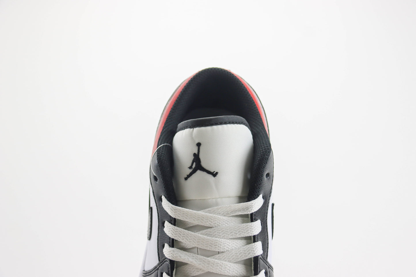 Nike Air Jordan 1 Low Medium White Fire Red Black Matte Silver