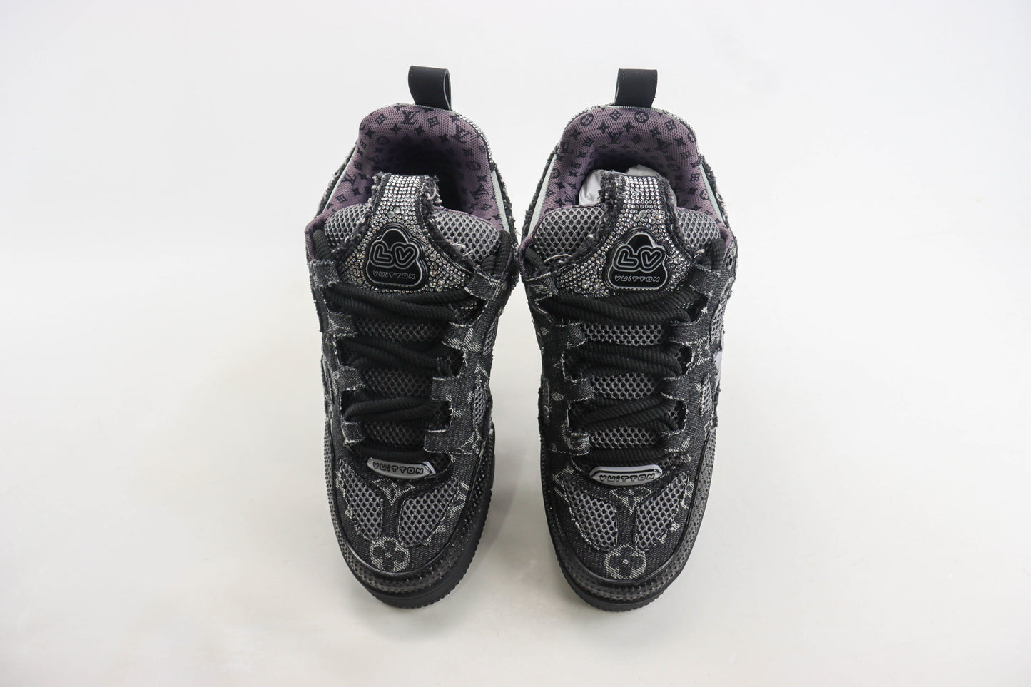 Louis Vuitton Skate Trainer Black Swarovski Monogran