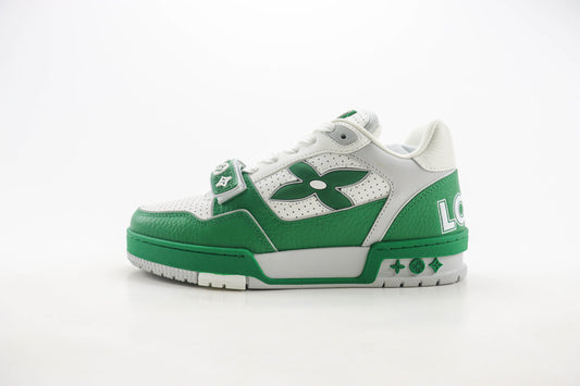 Louis Vuitton LV Trainer Green Perforated Calf Leather