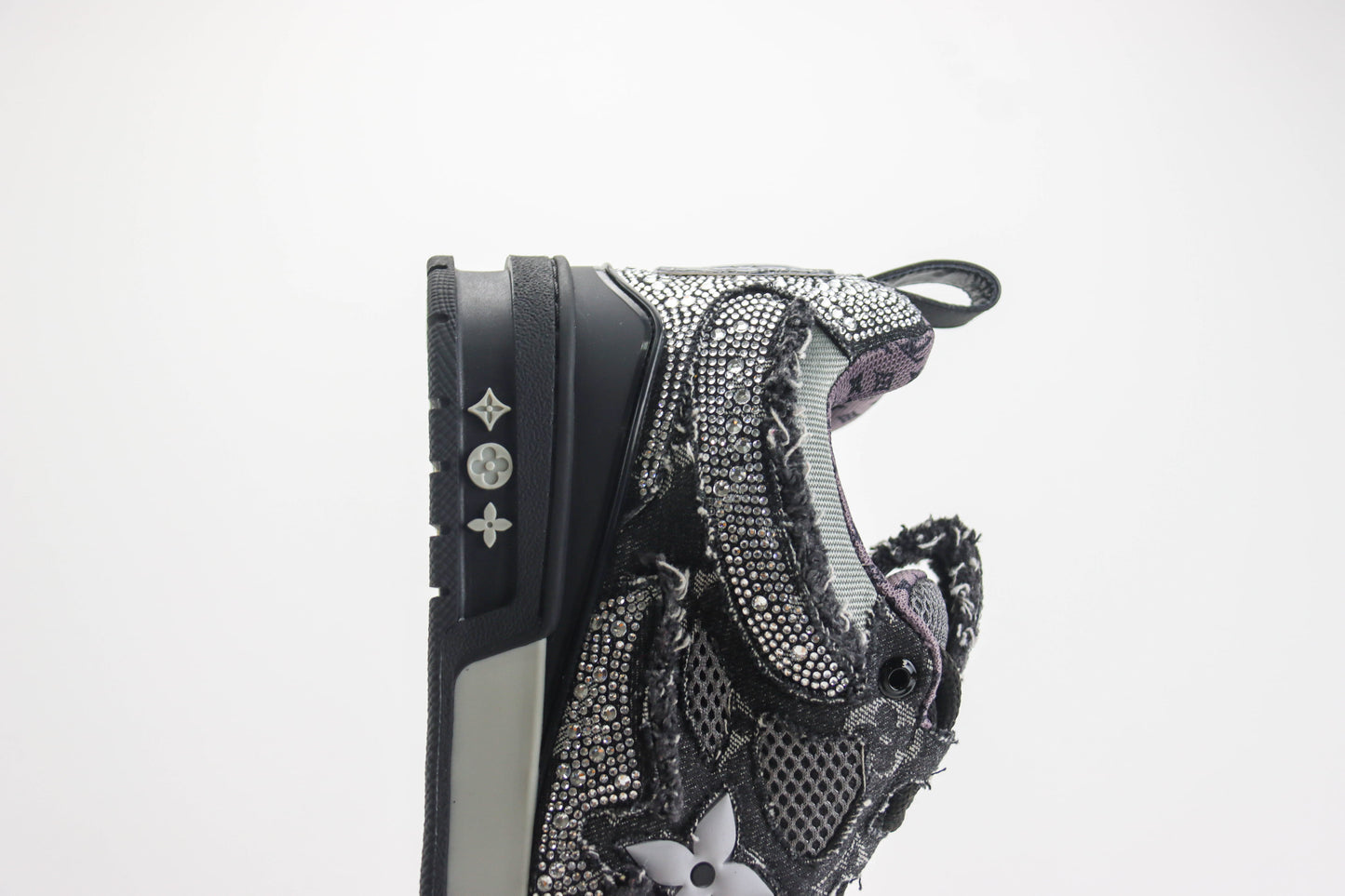 Louis Vuitton Skate Trainer Black Swarovski Monogran