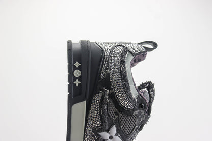 Louis Vuitton Skate Trainer Black Swarovski Monogran
