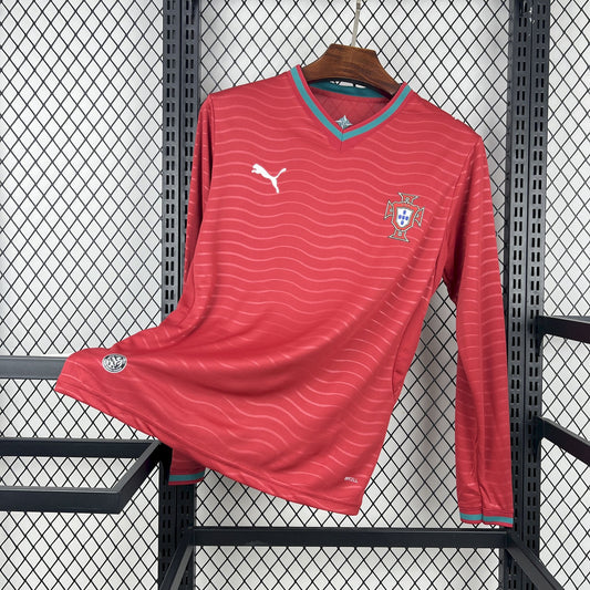 Portugal 2026 World Cup Home Long sleeves Jeresy Mens