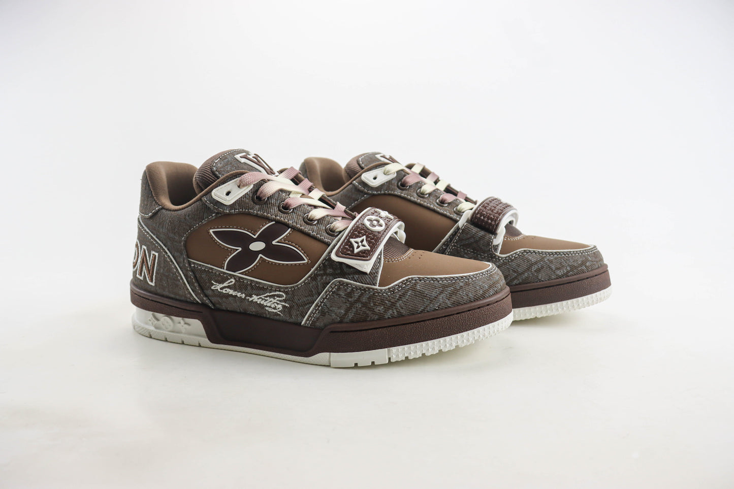 Louis Vuitton LV Trainer Mocha Brown Crocodile