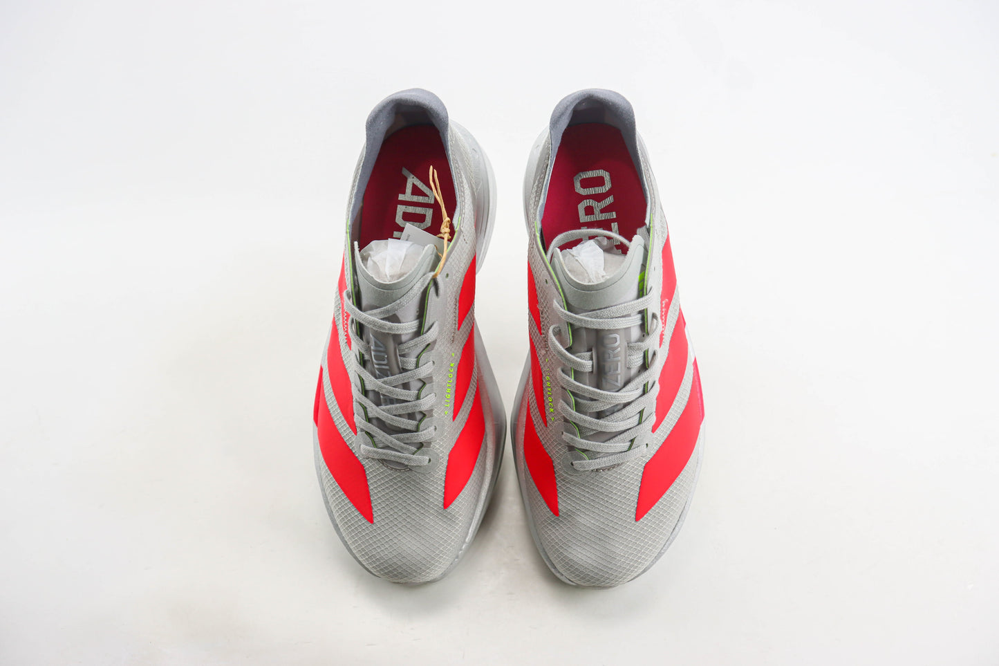 Adidas Adizero Adios Pro 4 Silver Metallic Lucid Red Grey Two