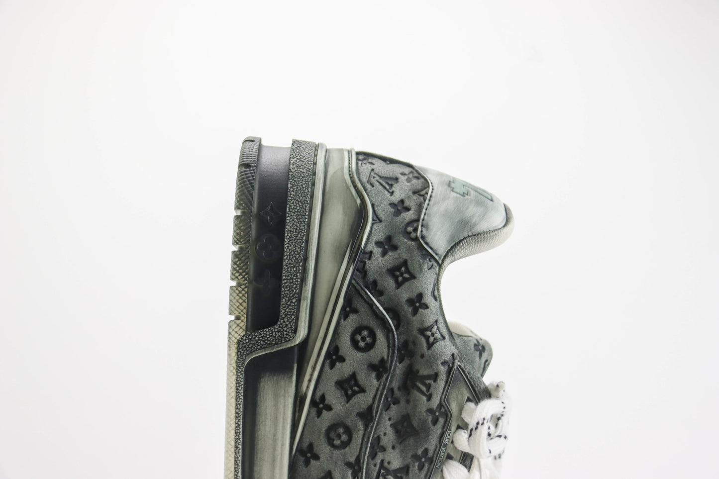 Louis Vuitton LV Trainer Black Monogram Denim
