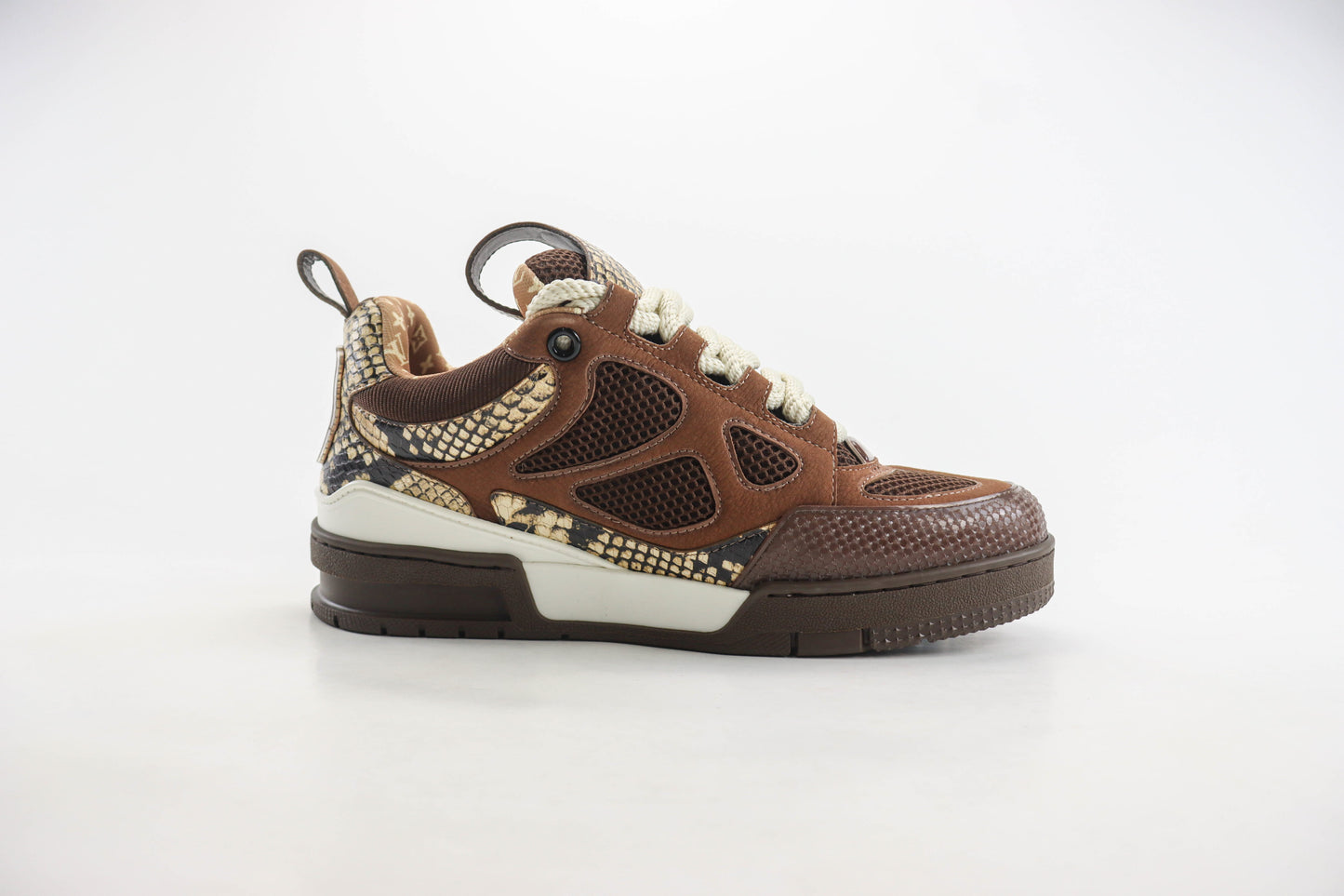 Louis Vuitton Skate Sneaker Brown Snakeskin